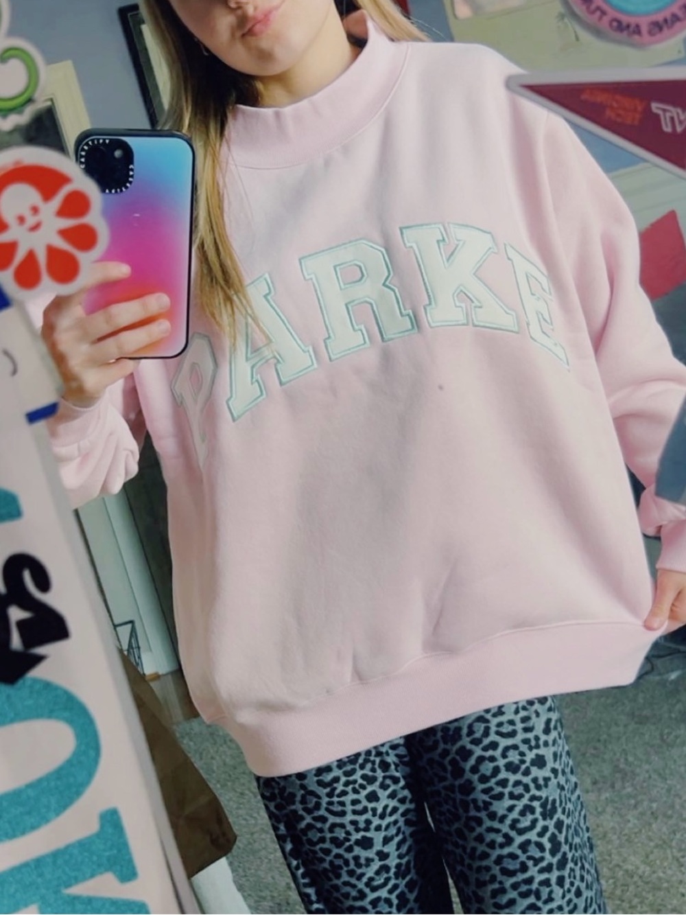 Parke sprinkle mockneck